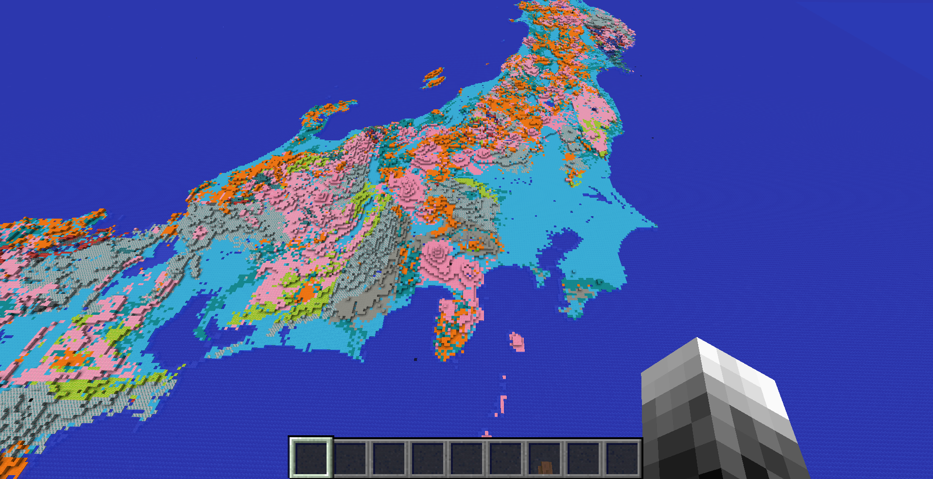 日本シームレス地質図マイクラワールド